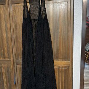 Coco and Carmen Lace Long Cover up with Underlayment